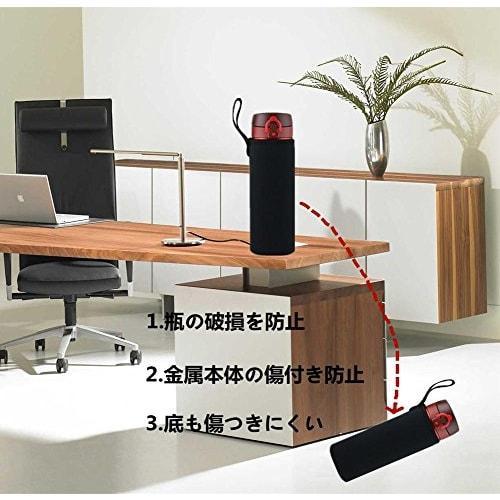 Plastic Bottle Cover, Water Bottle Cover for 500ml, 550ml, and 600ml Bottles (Black)