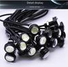 12V LED Eagle Eye Motorcycle License Plate Light - Waterproof, High Brightness, Daytime Running, Brake Light