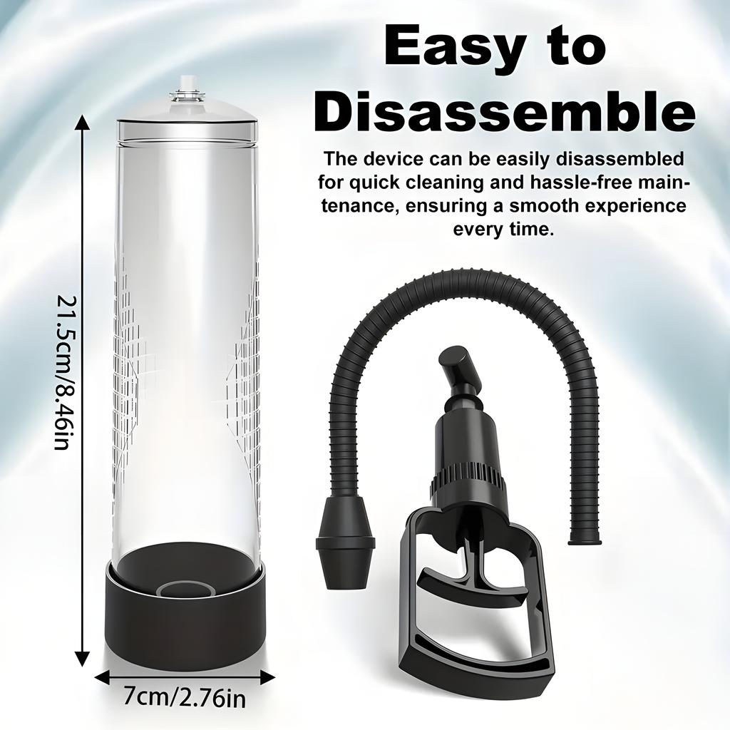 Male Pull-Rod Penis Pump Sex Toy  Penis Enlargement and Thickening Trainer Extender Vacuum Pump Male Masturbator Adult Sex Toys