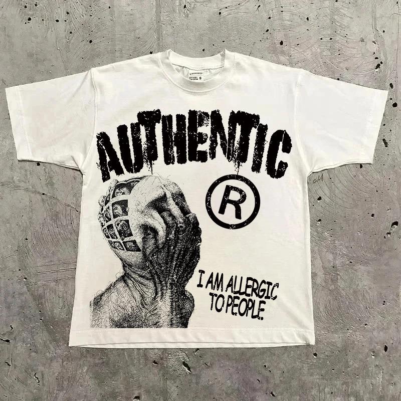 Harajuku Letter Graphic T Shirts Tops Men Women High Street Oversized T Shirt Pro Choice Streetwear Vintage Tee Clothing