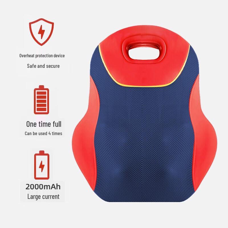 Kneading Heat Massage Pillow for Home and Car - R3