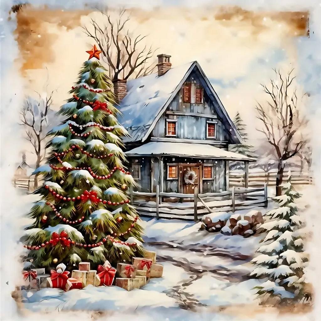 DIY Full Round Diamond Painting Cross Stitch Merry Christmas Santa Claus Snowman Home Decoration Arts Diamond Painting 5d Diamond Art Painting