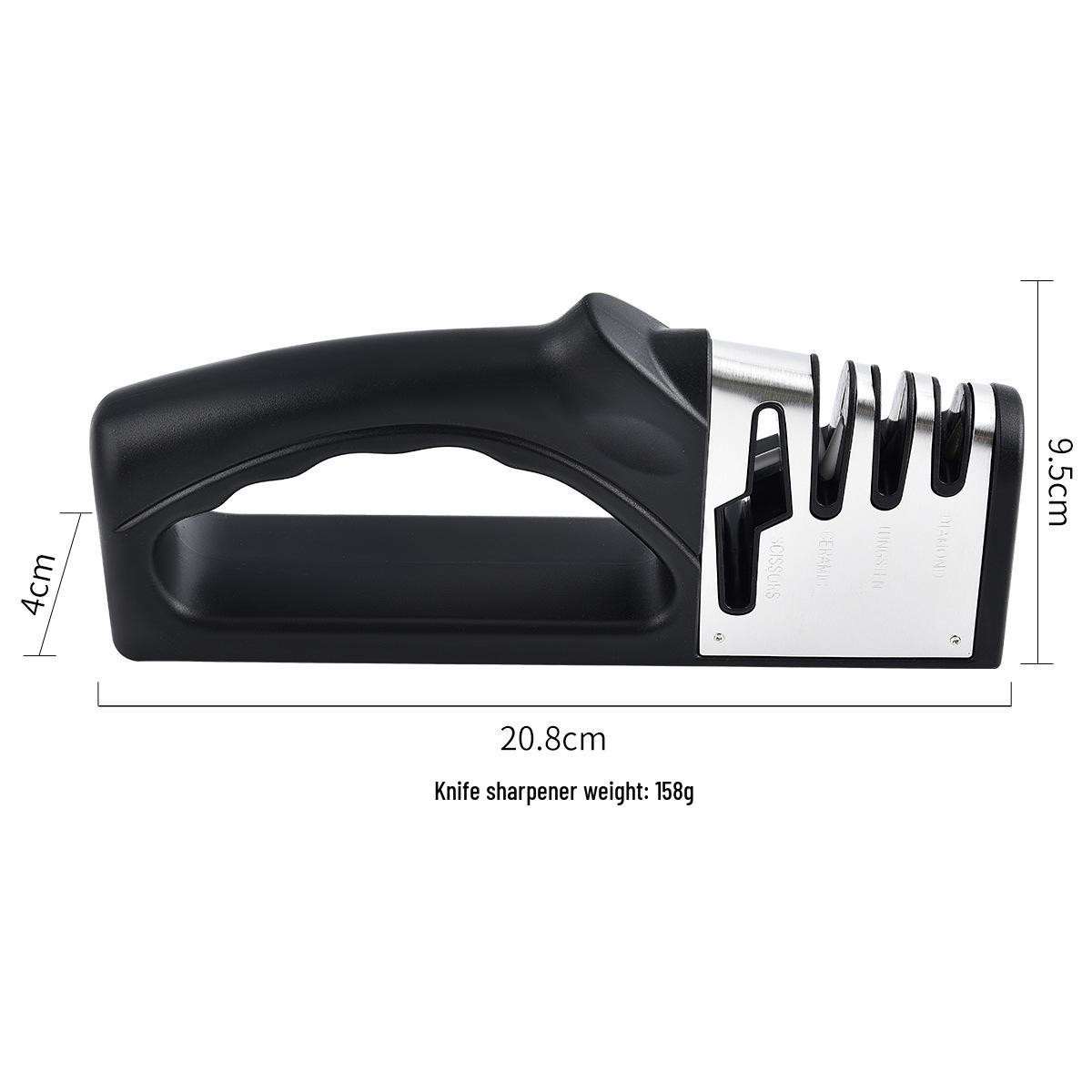 

Многофункциональная точилка для кухонных ножей «Четыре в одном» с лезвиями из вольфрамовой стали и алмазными лезвиями