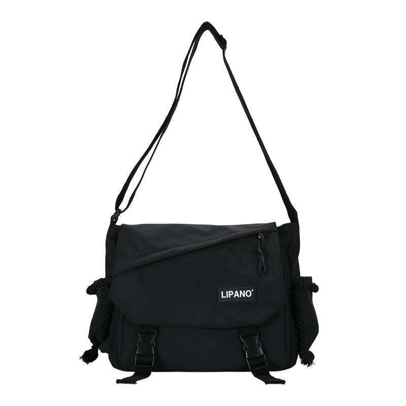 Lipano Harajuku Donkere Stijl Japanse Messenger Bag Literaire Straatfoto Student Nylon Schouder Messenger Bag