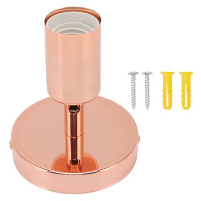 E27 E26 Wandleuchten-Sockel 180 Grad nach oben und unten verstellbar Eisen Dekoration Lampenfassung für Schlafzimmer Wohnzimmer Roségold