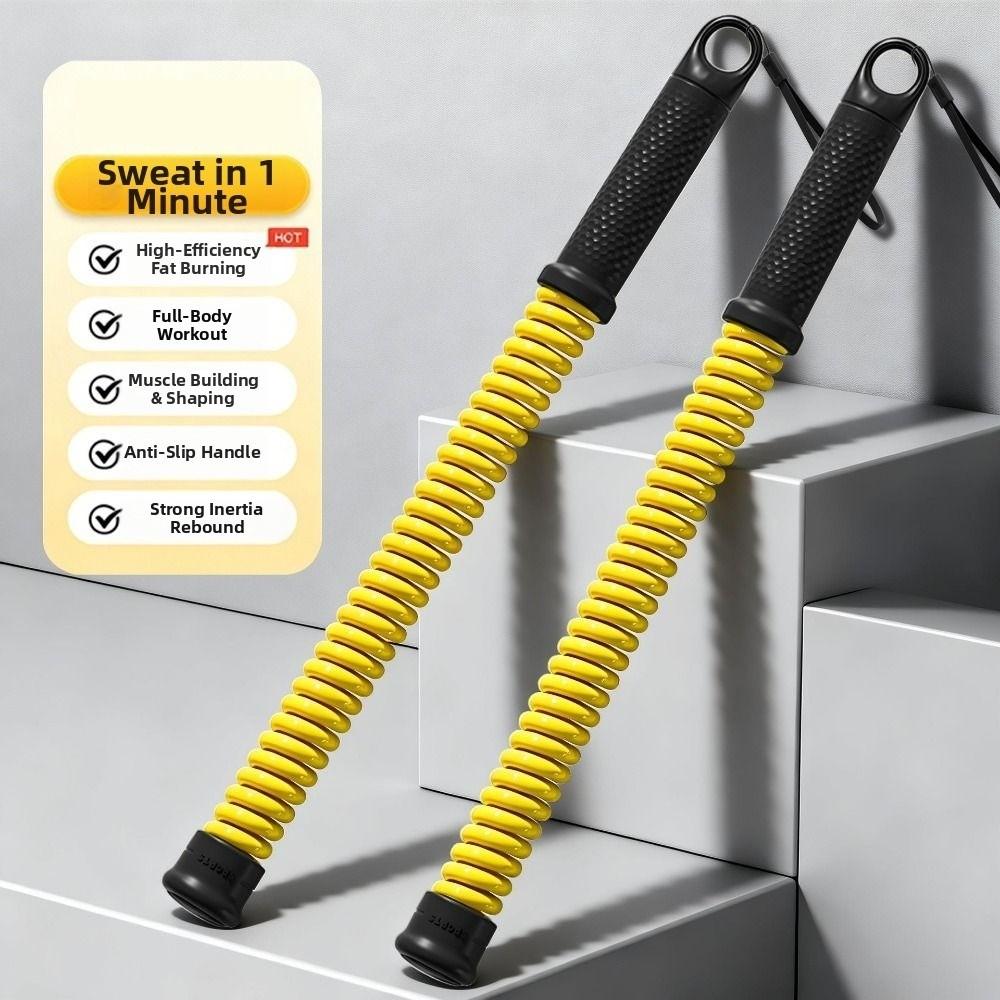 2 Stück Ergonomische Griffkraft-Trainingsstange Tragbarer Armmuskeltrainer Aerobes Training