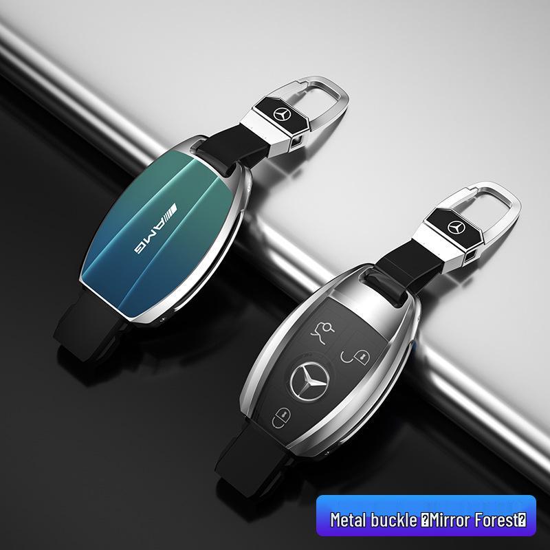 Kompatibelt nøkkelskall og deksel for Mercedes-Benz E-klasse, C-klasse, A200L, GLB, GLC260.