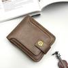 Vintage Men's Wallet Hasp Zipper Clutch Storage Bag Portable Card Bag  Outgoing