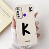 For Realme 5i RMX2030 6i RMX2040 Cover For Realme 6i Case Simple Fashion Letters A-Z Pattern Design Silicone Shockproof Bumper
