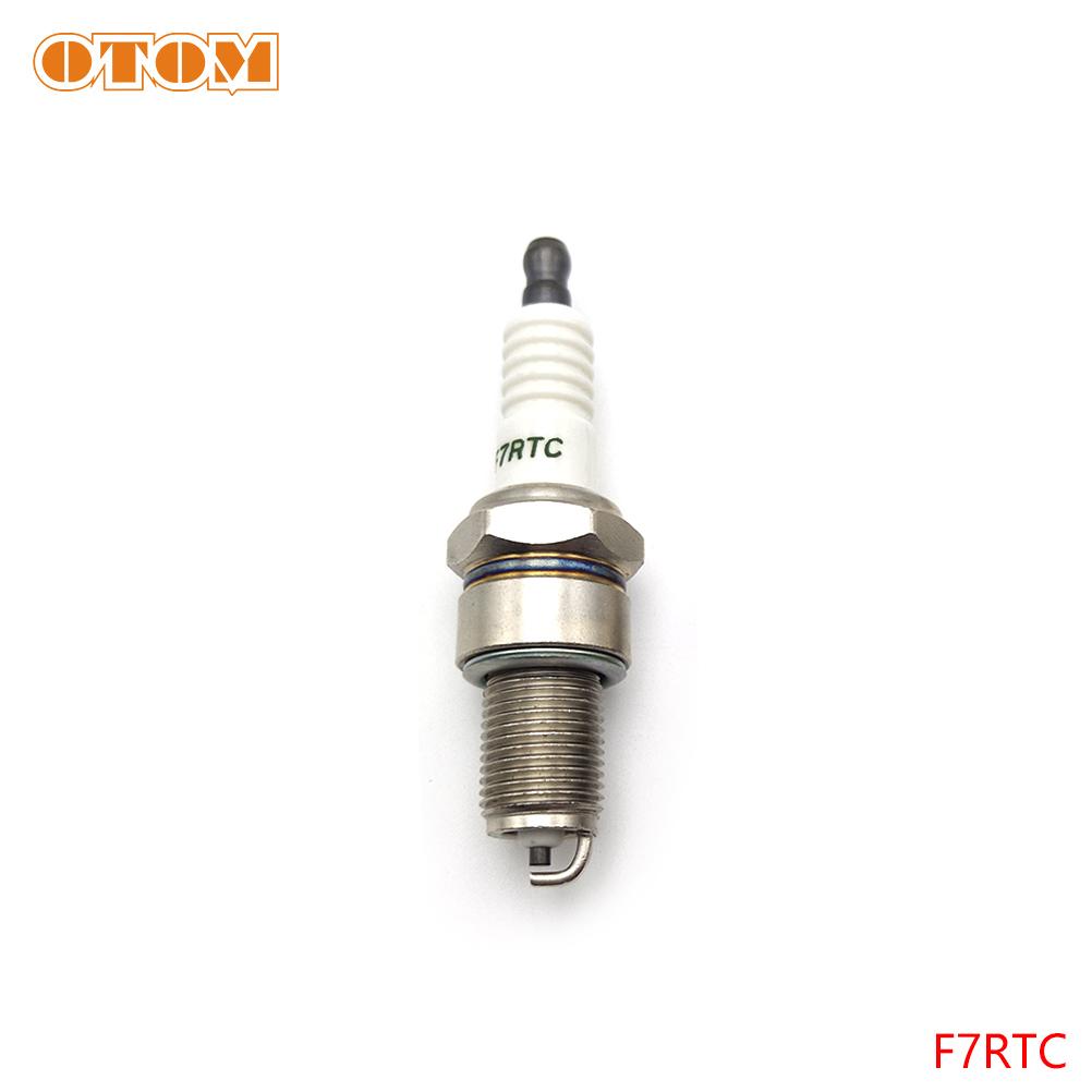 

OTOM DT230 Spark Plug F7RTC & K9RTPP Ignition Device For YAMAHA MT250 2 Stroke dt 250cc Motocross Motorcycle Engine Parts Spark Plug F7RTC