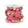 1/2M Christmas Ribbon Decoration Star Bead Chain Ribbon Xmas Tree Ornament DIY Christmas Gift Box Packaging 2026 New Year Natal