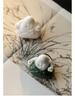 Creative Zongzi Ceramic Incense Holder - Indoor Incense Burner and Dragon Boat Festival Ornament Souvenir.