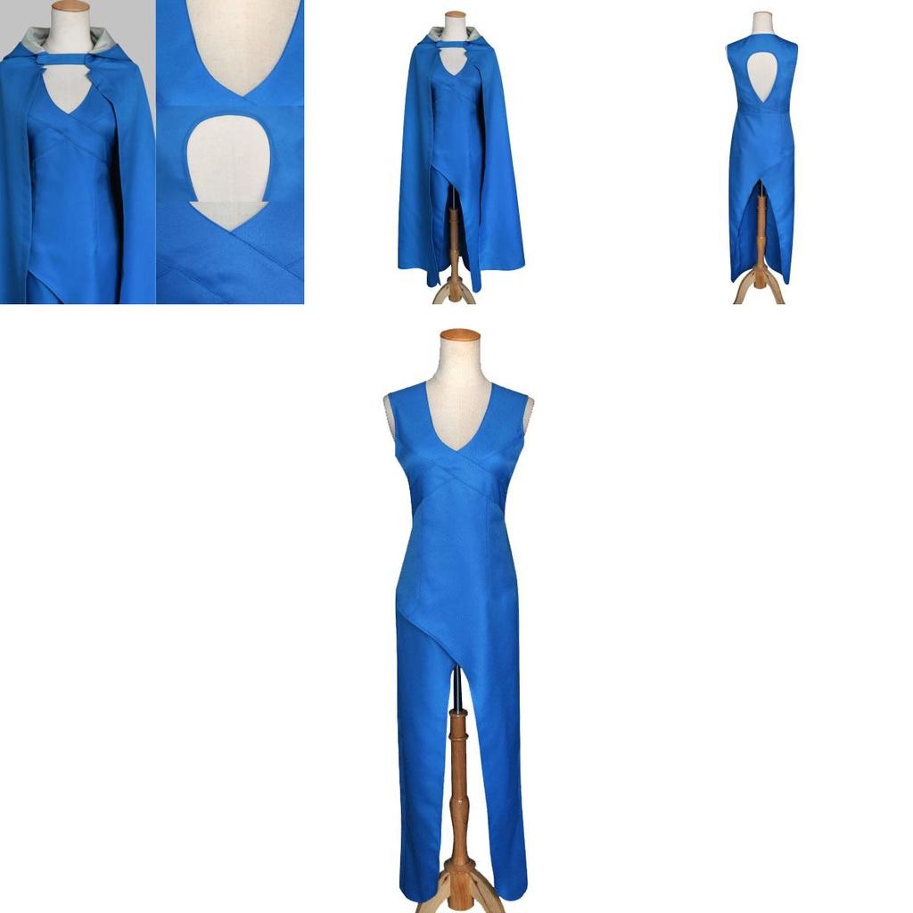 Exquisite Game Of Thrones Daenerys Targaryen Mother Of Dragons Costume Dress Cloak For Women