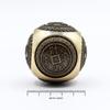 Rounded Brushed Brass Feng Shui Prosperity Coin Dice