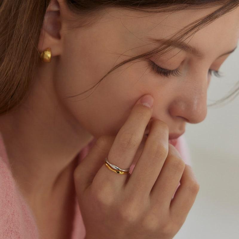 Murmur [925silver]Wave Slim Line Ring