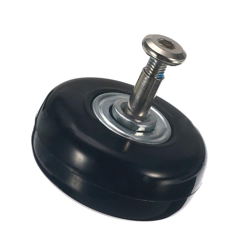 Rubber Casters Replacement for Luggage OD 45x18mm/70x24mm Metal Bearings Axles Heavy Duty Suitcase Wheel Replacement Kit