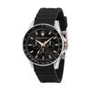 Sfida Chronograph Silikonový řemínek Černý ciferník Quartz R8871640002 100M Pánské hodinky
