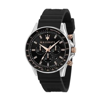 Sfida Chronograph Silicone Strap Black Dial Quartz R8871640002 100M Men's Watch