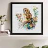 New Arrival 5D DIY Full Circle Diamond Painting "Painted Owl" Embroidery Cross Stitch Home Decor Gift