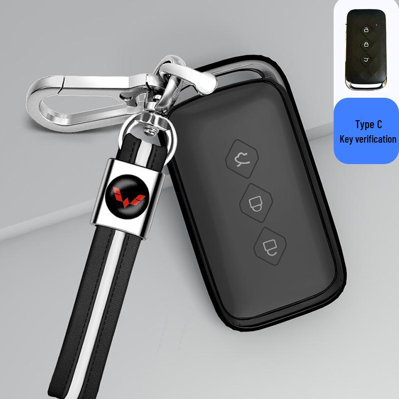 Transparent Full Wrap Key Case for Wuling Hongguang MiniEV/S3/New Hongguang Plus Journey