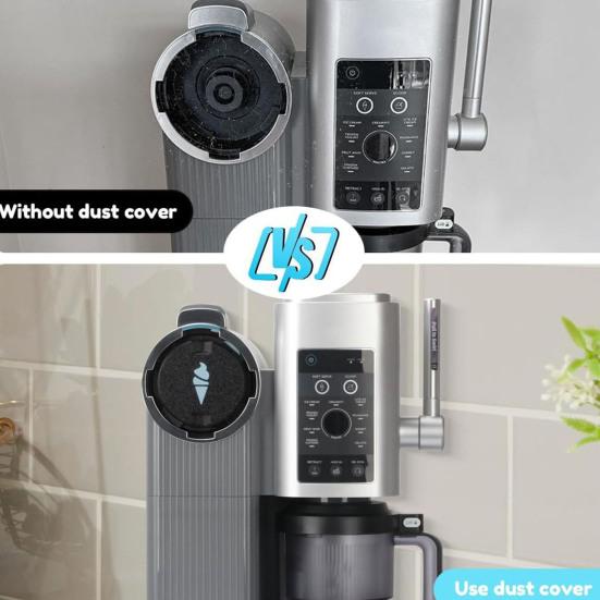 1/2/3/4Pcs Dustproof Seal Lid Fits for Ninja NC701 Ice Cream Maker Keeps Ice Cream Clean Easy to Install Ice Cream Pattern Machine Dust Cover