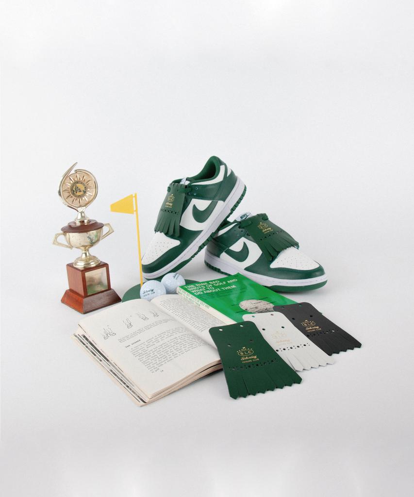 Saturday Leisure Club Leather Kiltie - British Racing Green