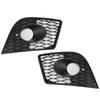 2PCS Front Bumper Fog Light Cover Grille Grill Fit Seat Leon Cupra 2005-2012