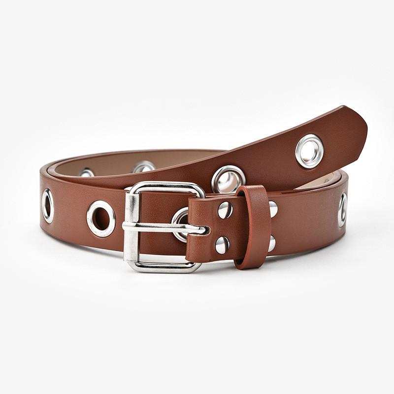 Fashionable Stylish Casual Women's Hollow Belt Elegant Faux Leather For Jeans