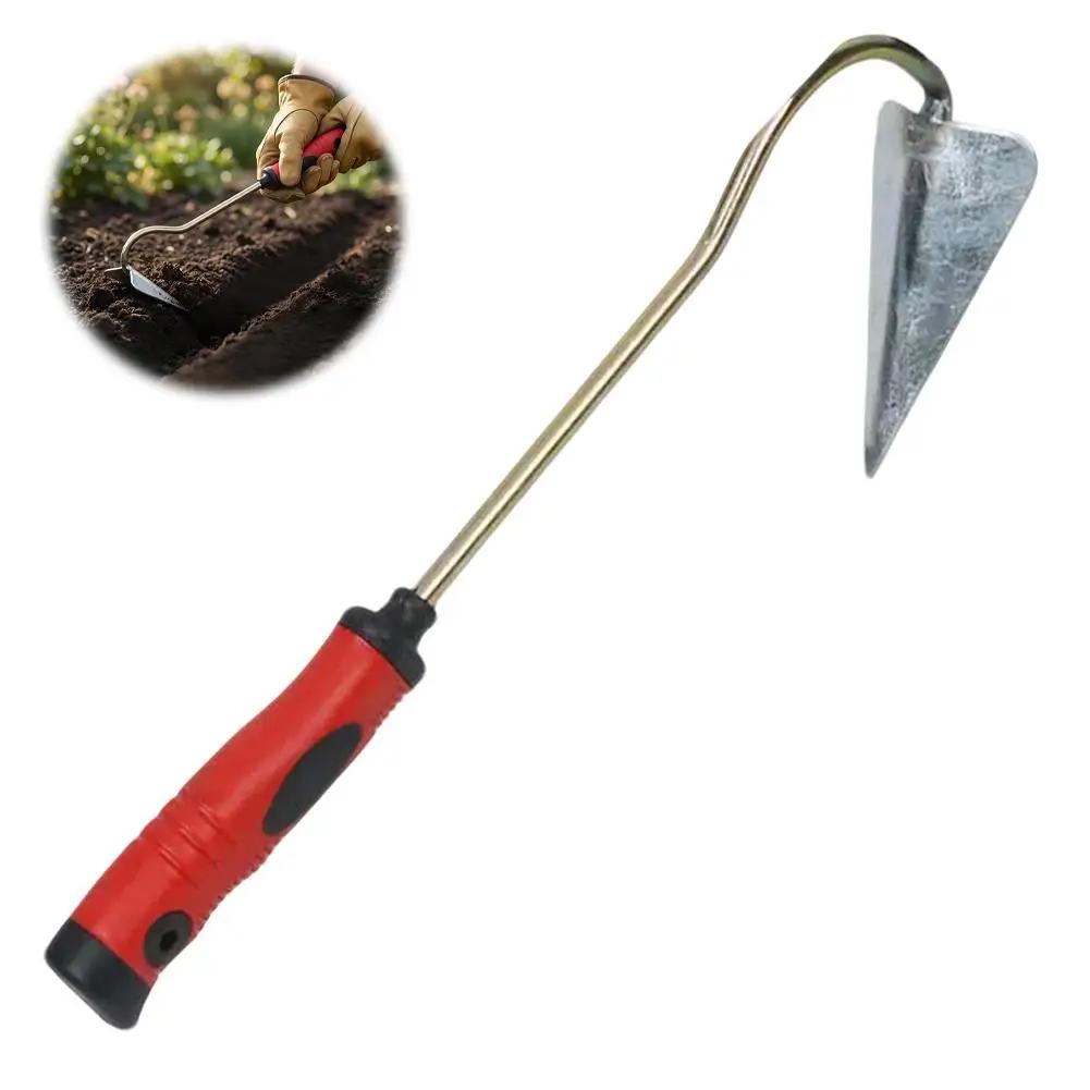 Small Pointed Garden Hoe with Ergonomic Handle Handheld Weeding Tool for Yard Planting Weeding Q7D4