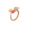 Pastoral Flower Alloy Ring: Japanese-Korean Style, Unique Design, Index Finger Accessory for Trendy Women