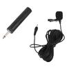Wired Lavalier Microphone Noise Canceling Omnidirectional Condenser Lapel Mic with 3.5mm 6.5mm Jack