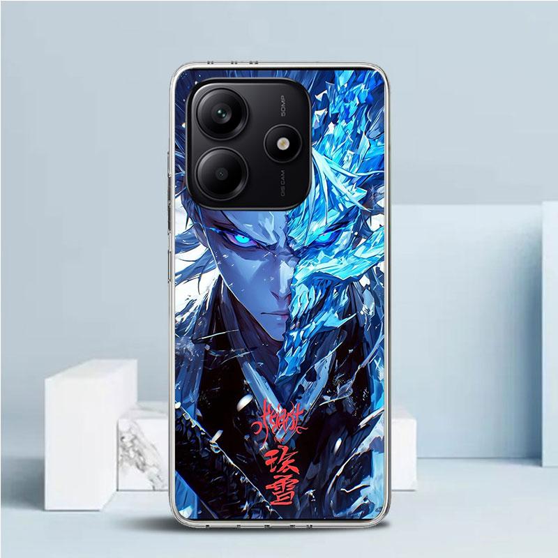Hitsugaya Toushirou Bleach Phone Case For Xiaomi Redmi Note 15 14 14S 13 12S 12 Pro Plus 11S 11 11T 11E 10S 10 + Soft TPU Back C