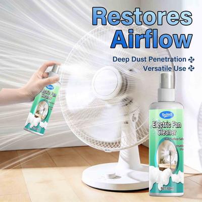 Fan Care Spray-Suitable for Metal and Plastic Surfaces, Powerful Kitchen Oil Removal Spray, Fan Cleaner Spray for Household Fans