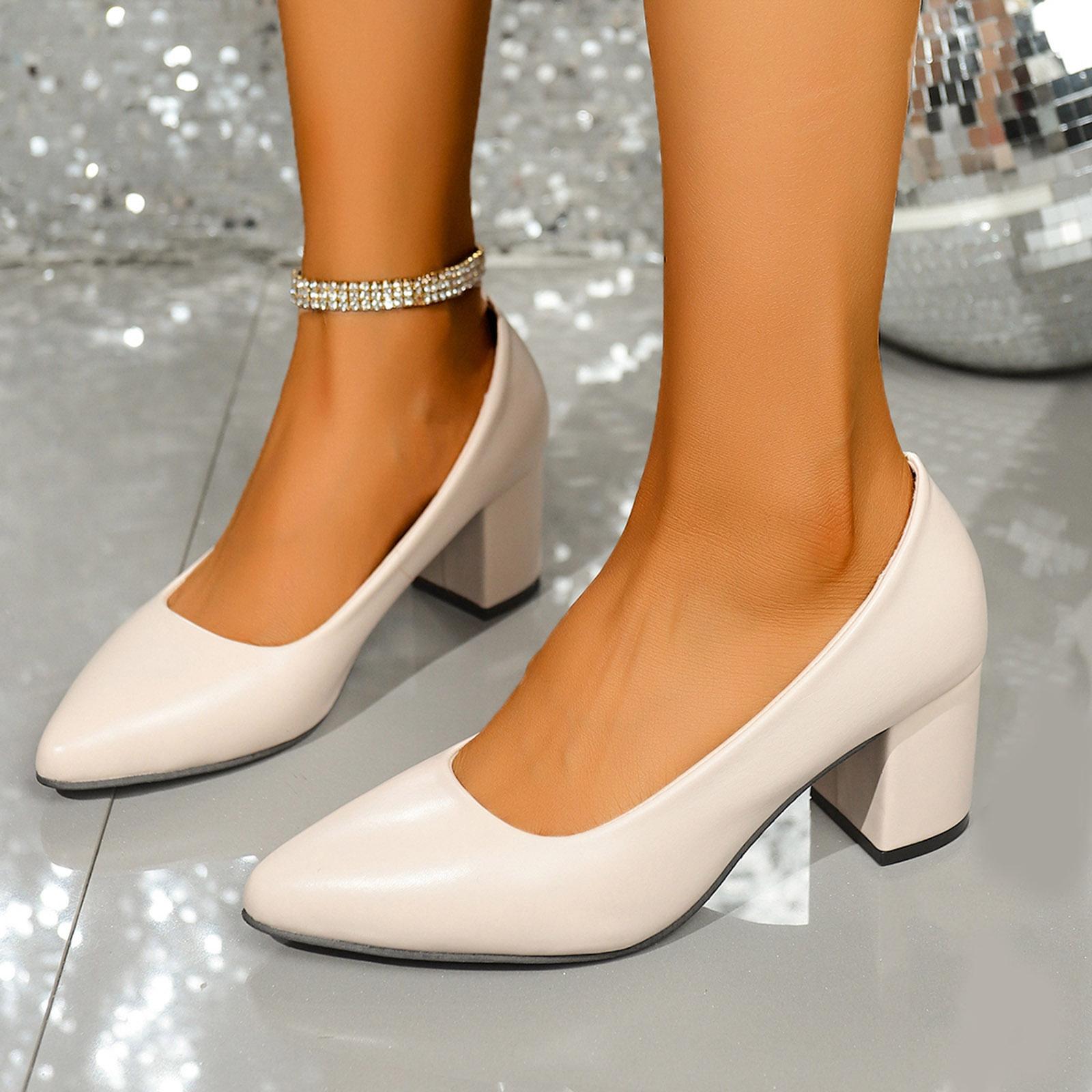 Женские ботфорты на высоком каблуке Женские модные и повседневные ботфорты на массивном блочном каблуке кожаные накладные ботфорты на высоком каблуке. Сапатильяс Де Мухер 36