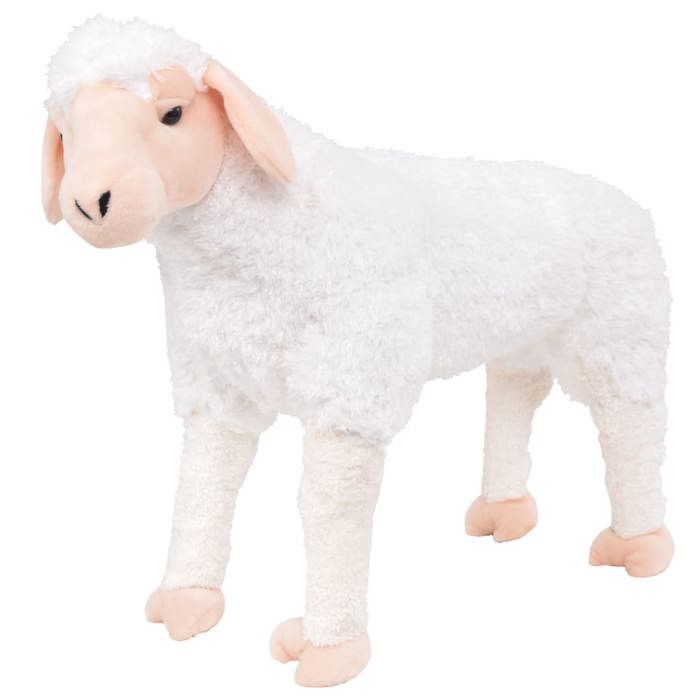 VidaXL Jouet en peluche Mouton Blanc XXL 91341