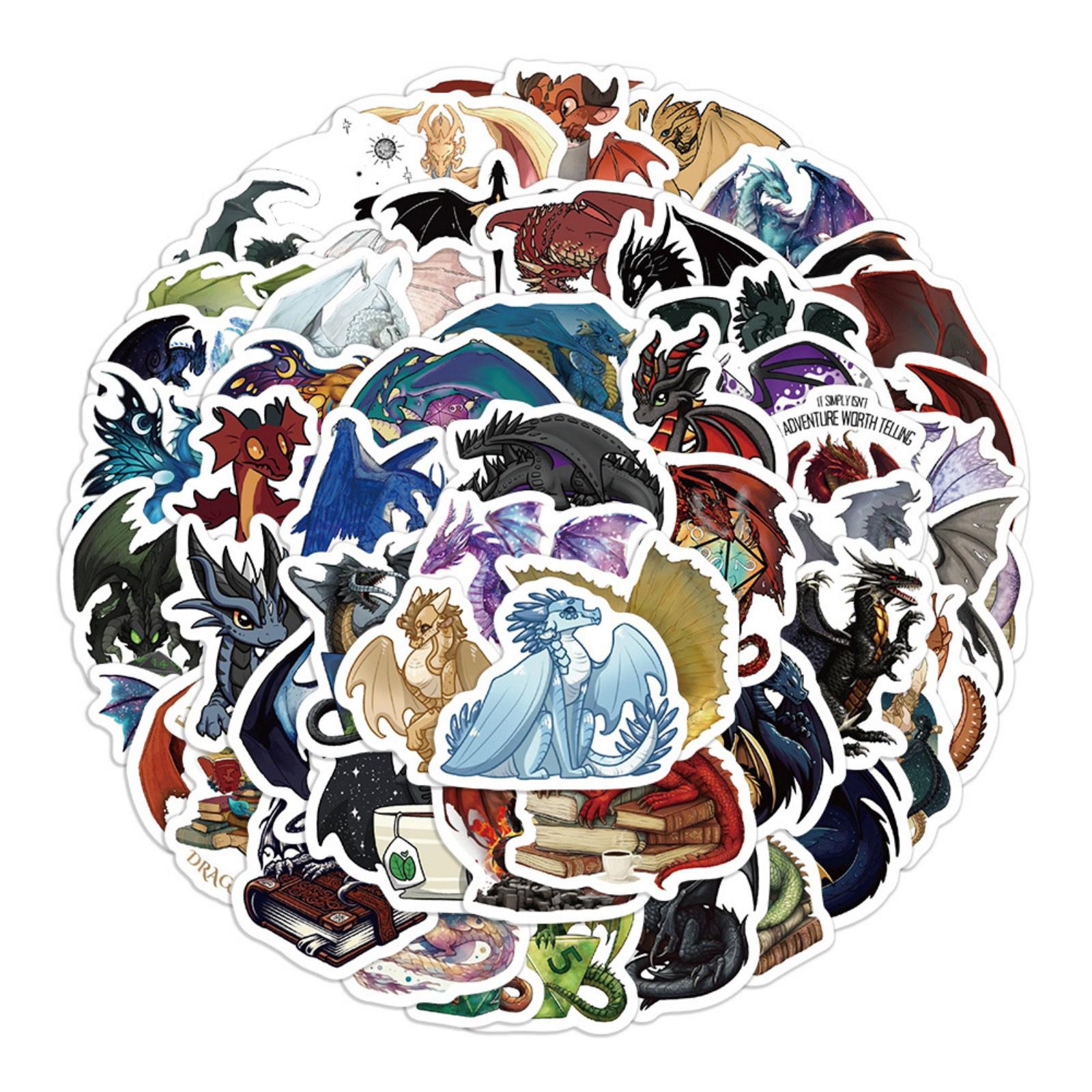 

60 шт. Наклейки на чемоданы Водонепроницаемые наклейки Скутер Компьютер Планшет Мультфильм Украшения One Size