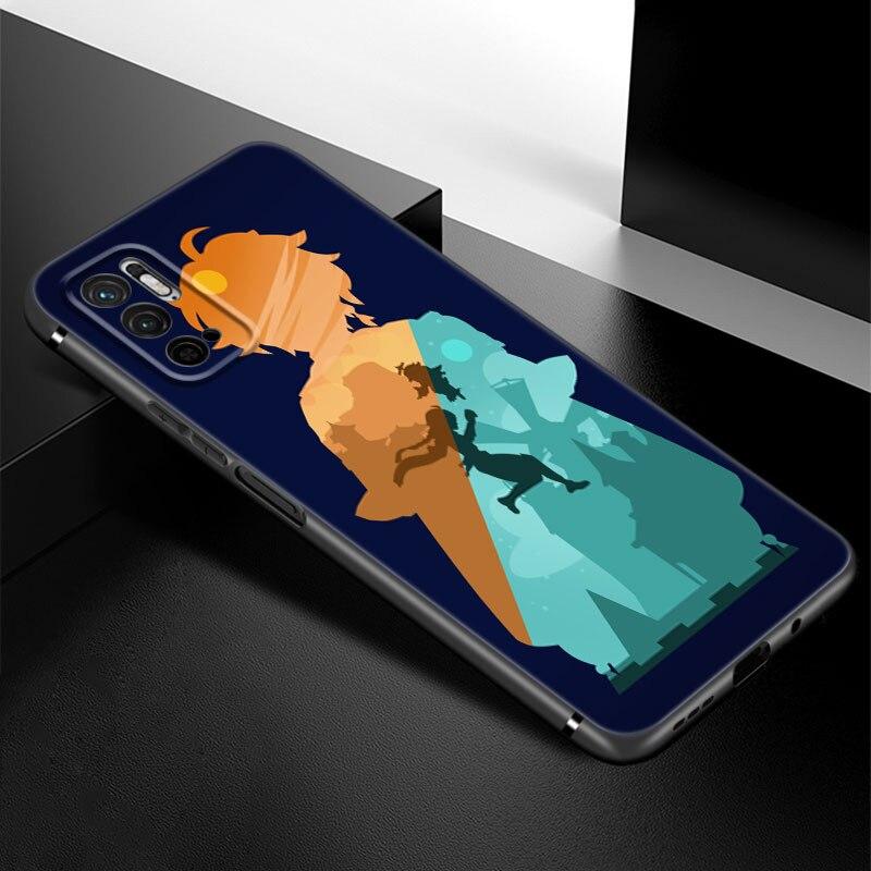 Game Genshin Impact Phone Case For Xiaomi Redmi Note 7 8 8T 9 9S 10 10S 10T 11 11S 4G 11E 11T Pro 5G Soft TPU Black Cover