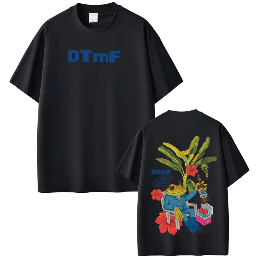 Rapper Bad Bunny Debi Tirar Mas Fotos DTMF World Tour T Shirts Unisexs Women Vintage Summer Cotton Tshirts Hip Hop Loose Tshirts