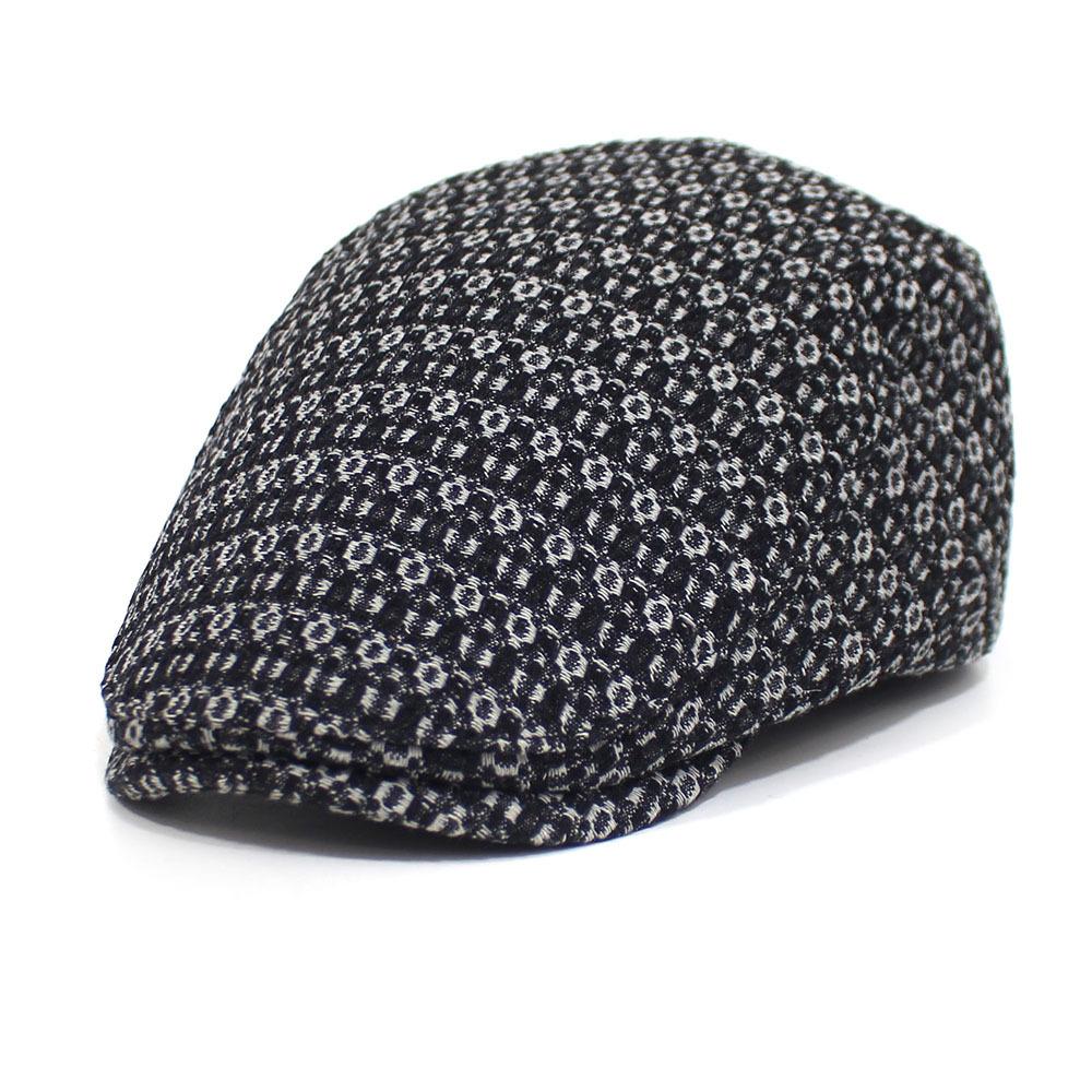New cotton jacquard denim forward hat men s beret hat fashion trendy hat Adjustable