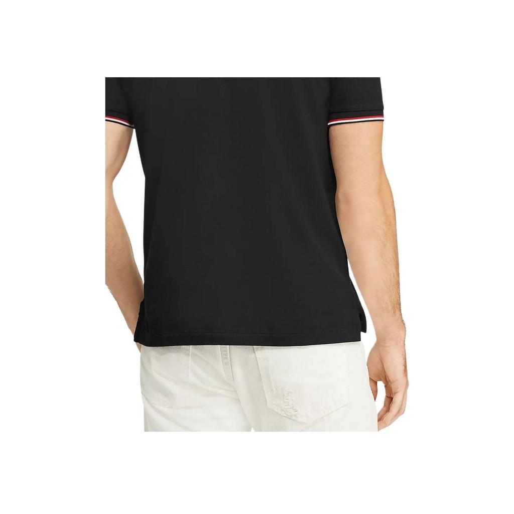 Polo Ralph Lauren SS25 Striped Trim Cotton Short Sleeve Polo Shirt Men tops 710750897-001