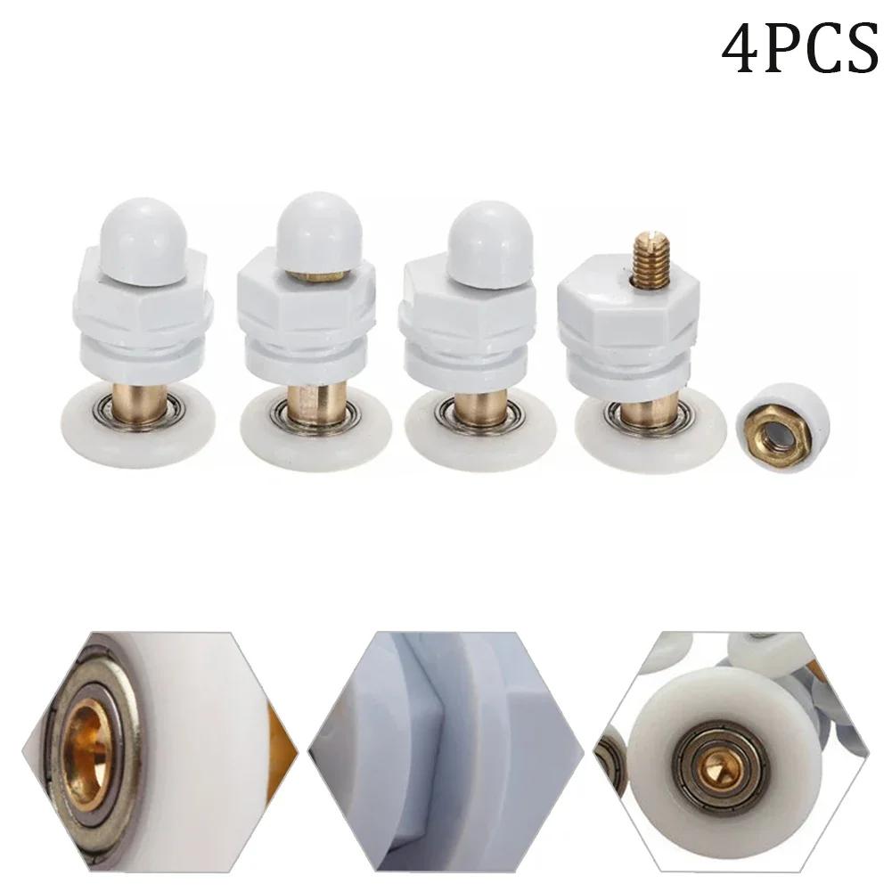 4pcs19mm/23mm/25mm/27mm/29mm Door Roller Shower Rooms Cabins Pulley / Shower Room Roller /Runners/Wheels/Pulleys Diameter
