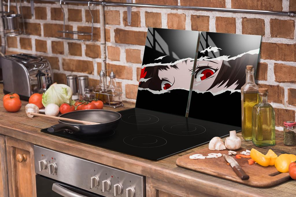 GLAS-KOCHFELDSCHUTZPLATTE 70x52 ANIME