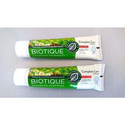 

Biotique Ayurveda Complete Care Toothpaste, 140g, Set of 2 (Boxed)