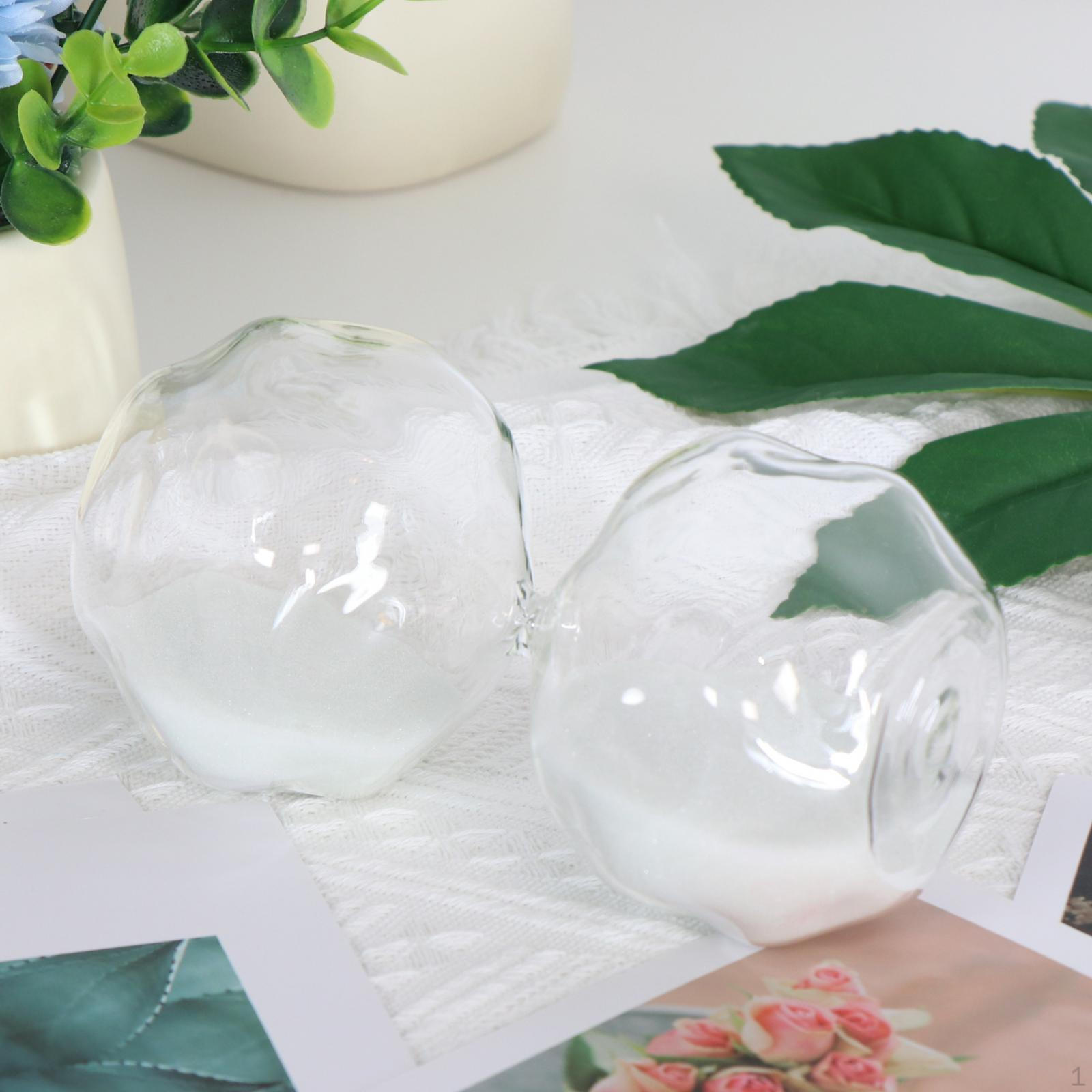 

Скляний пісочний годинник Пісочний годинник Таймер Пісочний годинник для подарунка Спальня Ванна кімната Робочий стіл Домашній білий