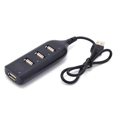 Distribuidor Micro USB 2.0 de 4 Puertos con Cable Multi Hub Divisor Alimentación para Ordenador PC