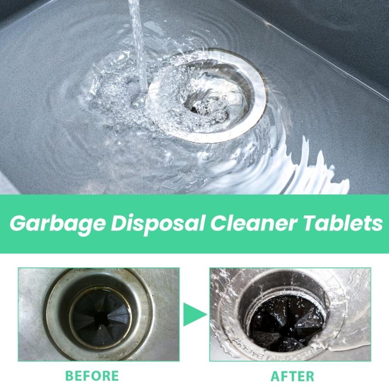 Garbage Disposal Cleaner Tablets Convenient Household Cleaning Solution 12pcs Cleaning Sheets Trash Disposers