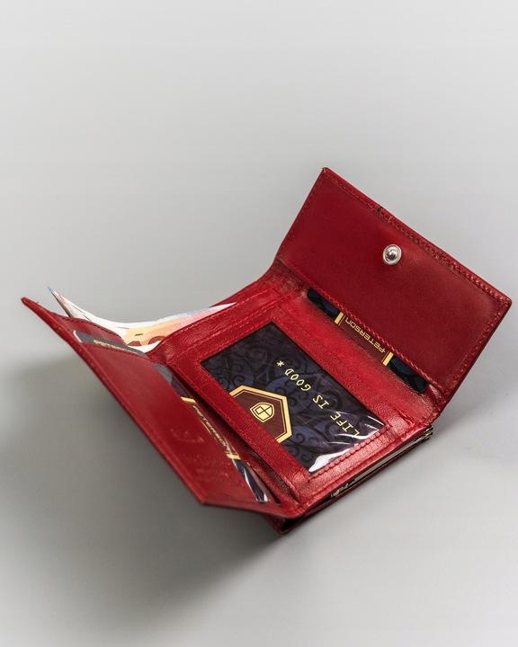 Cartera pequeña de cuero para mujer con sistema RFID - Peterson