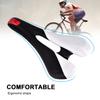 PU Lther   Cycling St Cushion Saddle For Mountain Road Bike(Red & Black)