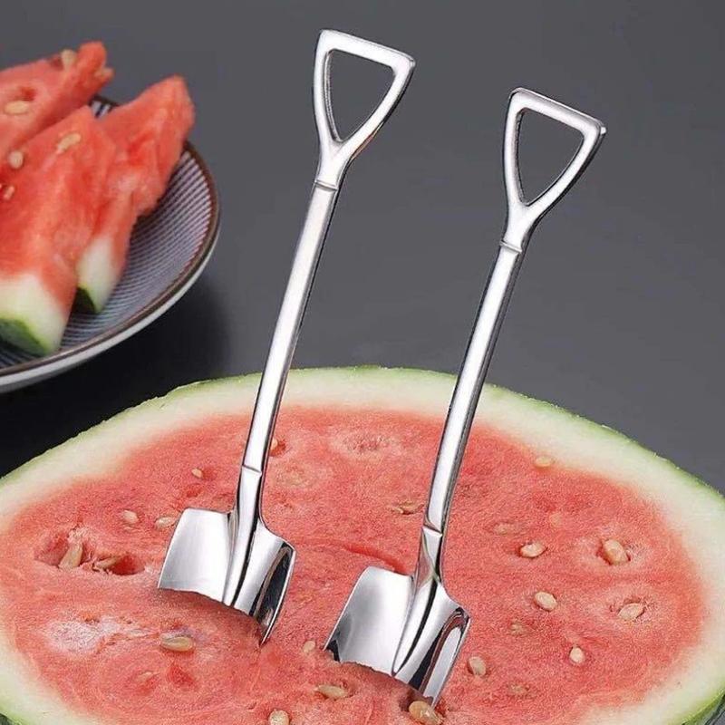 3/5/10Pcs Stainless Steel Spoon Creative Tableware Scoop Coffee Shovel for Kitchen Ice Cream Dessert Tea Spoons Birthday Gift
