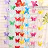 3D Colorful Butterfly Paper Garland Paper Rope Wedding Arrangement Birthday Party Decoration Supplies Home Decoration